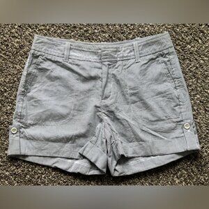 Banana Republic Pinstriped Gray Women's Shorts
